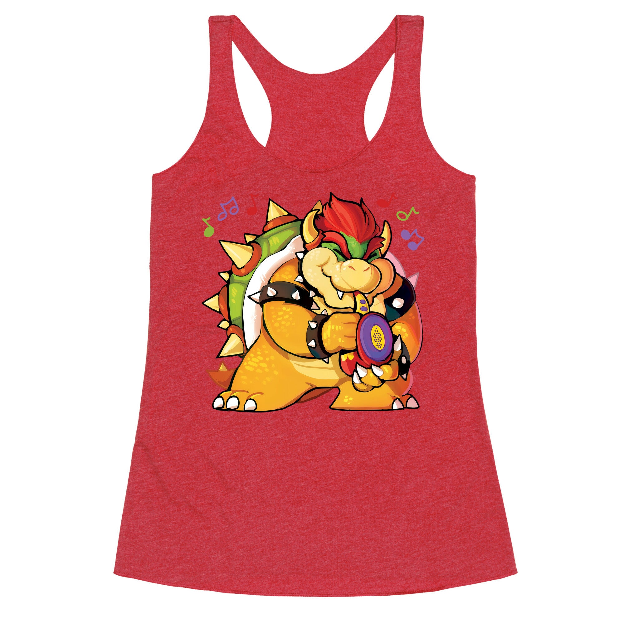 Sax-a-boom bowser Racerback Tank
